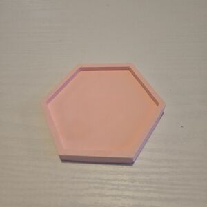 Hexagonal Pink Coaster